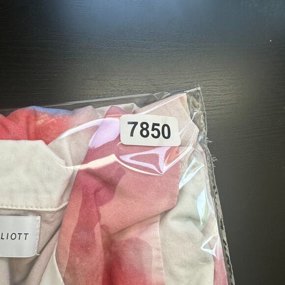 John Elliot Shirt Mens XXL Button Up Camp Watercolor White Short Sleeve Casual - Picture 15 of 15